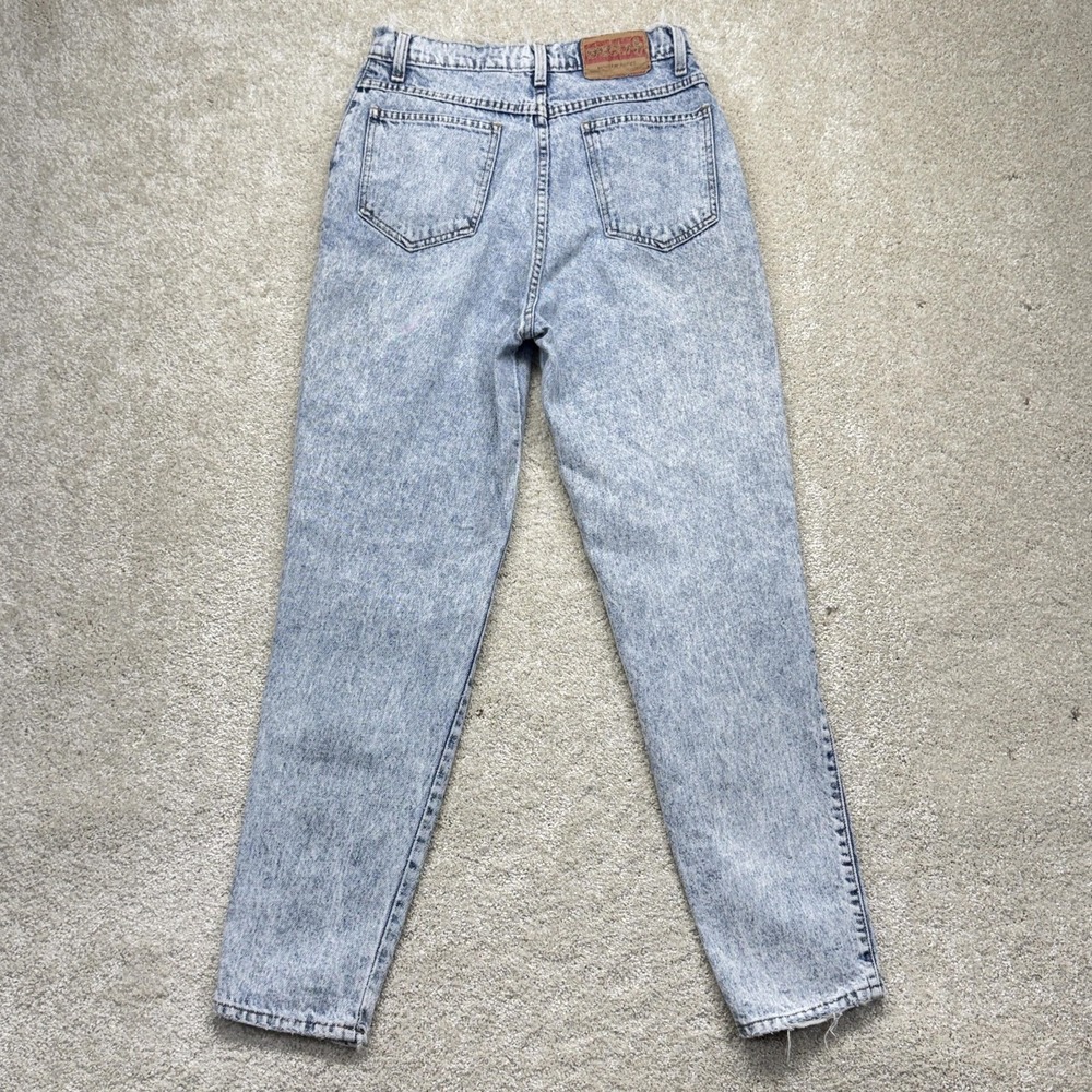 Vintage Sasson Modern Basics Jeans‎ Womens 12 Blue Acid Wash High Rise Mom 90s - Picture 8 of 15
